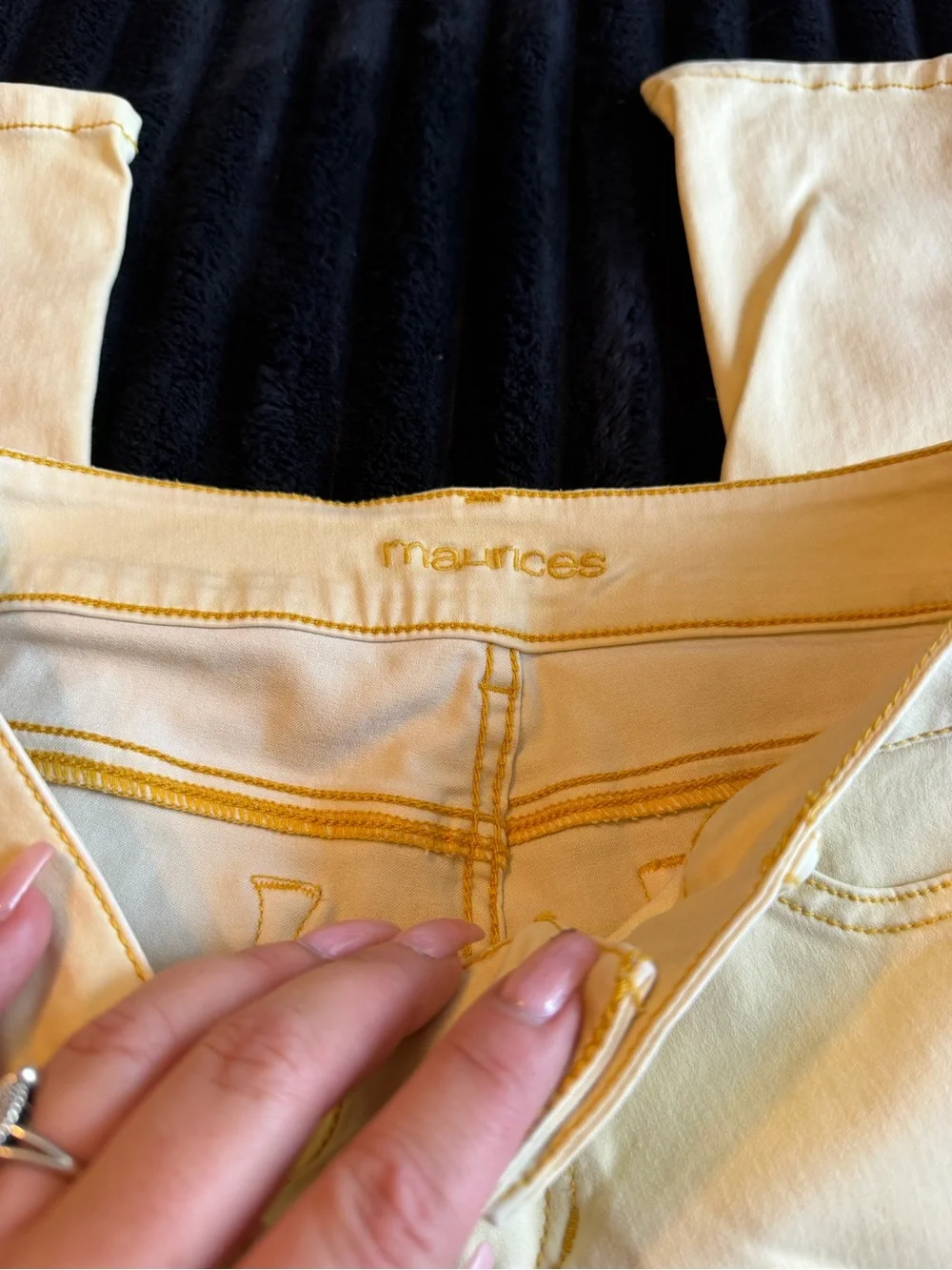 Light Yellow Women's Stretch Jeans